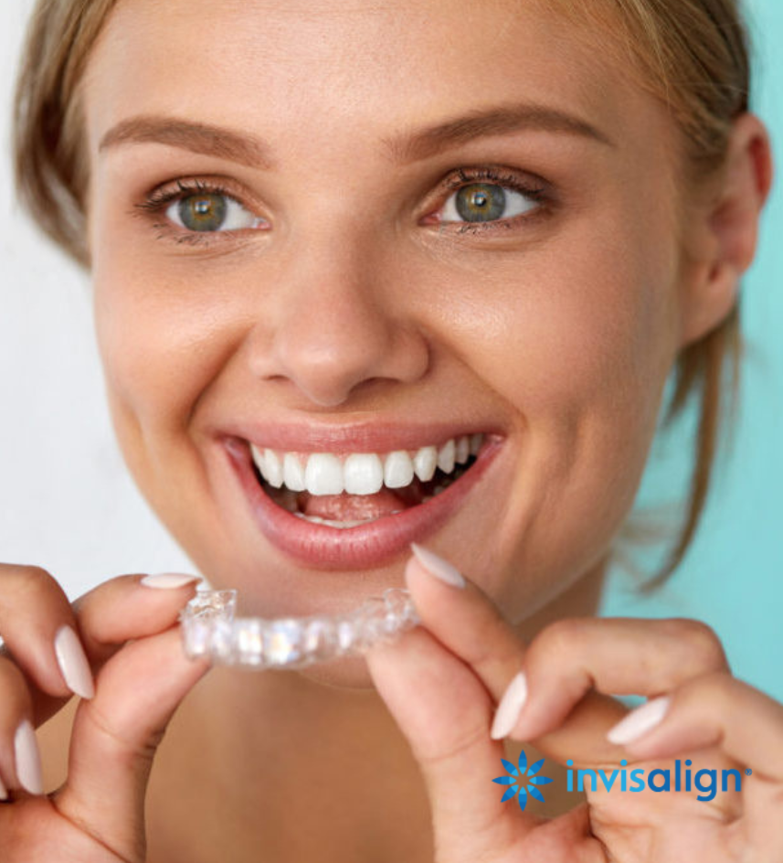 woman with invisalign davie
